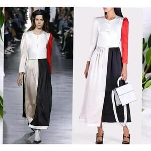 Rejina Pyo Multicolor Designer Women's Dress Size 8 Colorblock #C